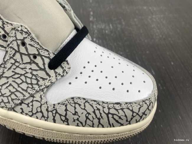 Cheap MAX White Jordan 1 High OG DZ5485-052 Air Cement 0711